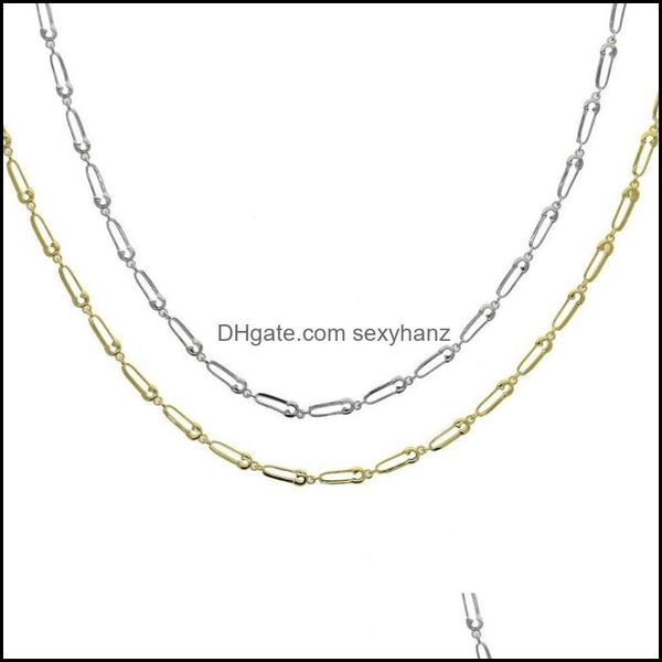 necklaces & pendants jewelry chains simple women chain choker european lady safety pin link fashion necklace drop delivery 2021 mwsps, Silver
necklaces & pendants jewelry chains simple women chain choker european lady safety pin link fashion necklace drop delivery 2021 mwsps, Silver