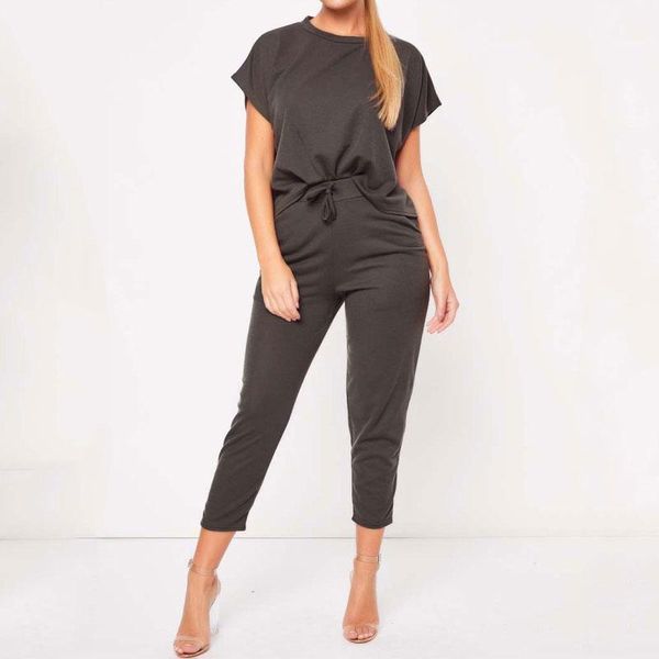 women's two piece pants summer tracksuit set women casual 2 2021 crop and female short sleeve sets o-neck, White
women's two piece pants summer tracksuit set women casual 2 2021 crop and female short sleeve sets o-neck, White
