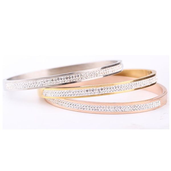 bangle arrival two row crystal rhinestone pave stainless steel bracelets bangles for women, Black
bangle arrival two row crystal rhinestone pave stainless steel bracelets bangles for women, Black