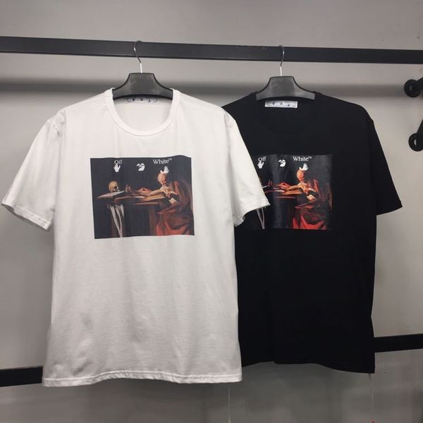 off new madonna oil painting printing short sleeve men and women loose couple high street t-shirt fashion, White;black
off new madonna oil painting printing short sleeve men and women loose couple high street t-shirt fashion, White;black