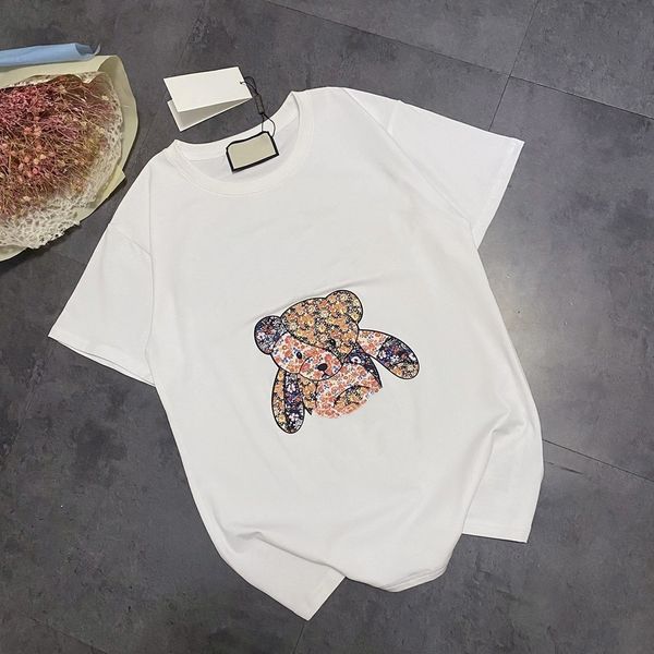 gujia's 21-year-old spring summer new embroidered bear letter t-shirt for men women round neck short sleeves0, White
gujia's 21-year-old spring summer new embroidered bear letter t-shirt for men women round neck short sleeves0, White