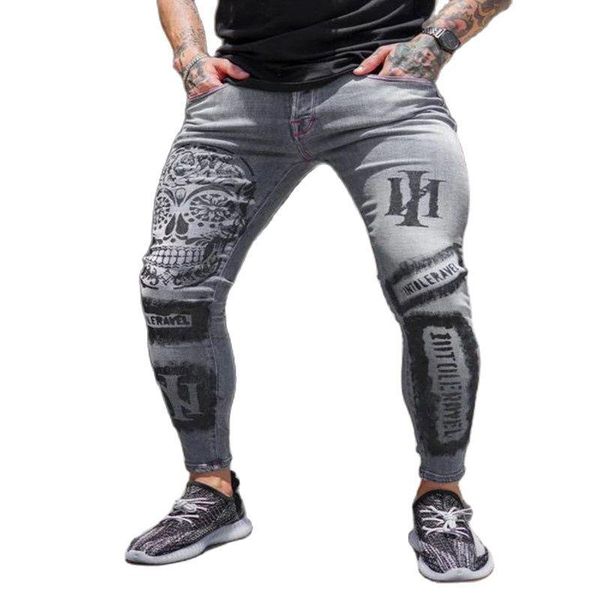 men's jeans fashion letter printed skinny causal jogging pencil streetwear stretch slim, Blue
men's jeans fashion letter printed skinny causal jogging pencil streetwear stretch slim, Blue