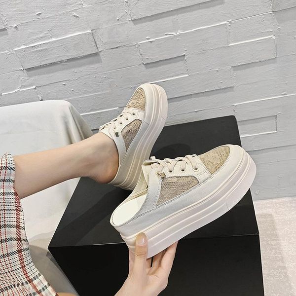 slippers swonco half mules shoes summer mesh sneakers platflorm 2021 female genuine leather white casual, Black
slippers swonco half mules shoes summer mesh sneakers platflorm 2021 female genuine leather white casual, Black