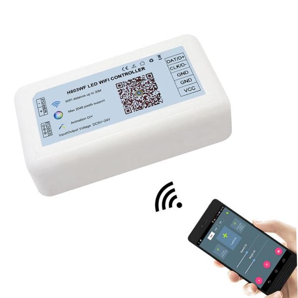 dc5-24v led wifi controller max 2048 pixels support dozens of chips pixel strip artnet remote control h803wf controlador rgb
dc5-24v led wifi controller max 2048 pixels support dozens of chips pixel strip artnet remote control h803wf controlador rgb