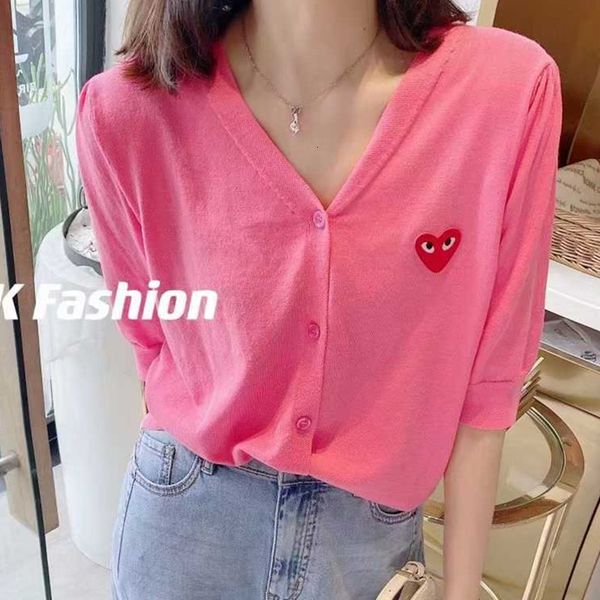 women's knits & tees pure cotton t-shirt with short sleeves on the inside of ladies summer cardigan., White
women's knits & tees pure cotton t-shirt with short sleeves on the inside of ladies summer cardigan., White