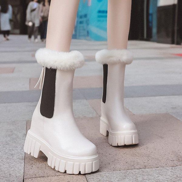 boots 2021 winter fashion women's round toe platform ankle solid color short plush warm women shoes, Black
boots 2021 winter fashion women's round toe platform ankle solid color short plush warm women shoes, Black