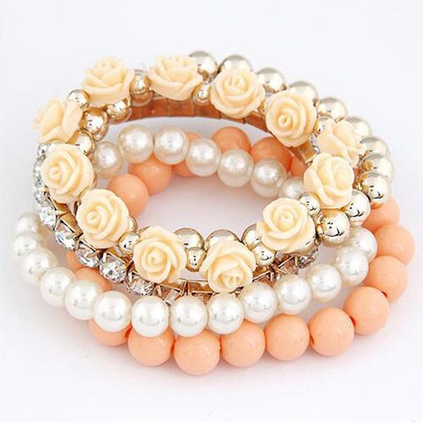 charm bracelets candy color rose multilayer elastic bracelet european and american summer hand chain pulseras mujer bracelete feminino jewel, Golden;silver
charm bracelets candy color rose multilayer elastic bracelet european and american summer hand chain pulseras mujer bracelete feminino jewel, Golden;silver