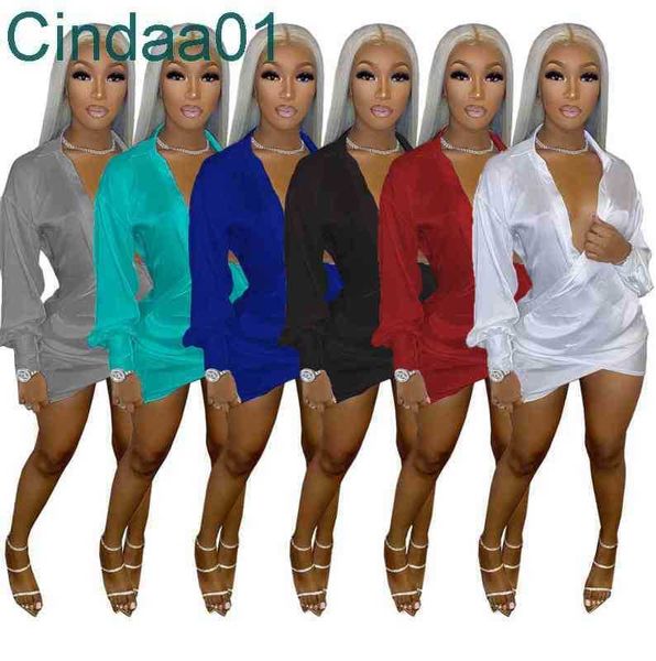 women dress designer shirt long sleeve satin bodysuit slim deep v low cut pleated dresses ladies skirt nightclubwear 6 colours, Black;gray
women dress designer shirt long sleeve satin bodysuit slim deep v low cut pleated dresses ladies skirt nightclubwear 6 colours, Black;gray