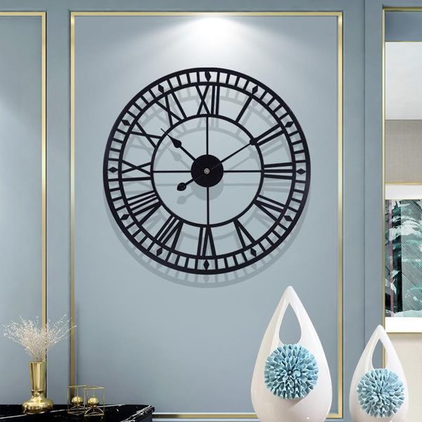 wall clock, industrial vintage clock with roman numerals, indoor silent battery operated metal decorative living room clock
wall clock, industrial vintage clock with roman numerals, indoor silent battery operated metal decorative living room clock