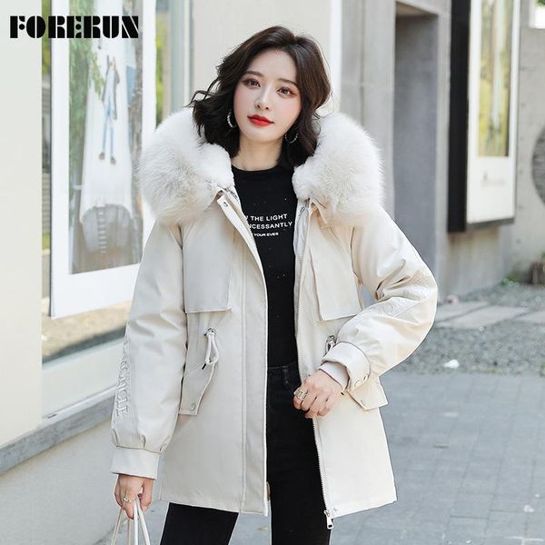 women's down & parkas forerun velvet puffer jacket faux fur collar detachable hooded slim waist elegant winter cold outwear 7 color, Black
women's down & parkas forerun velvet puffer jacket faux fur collar detachable hooded slim waist elegant winter cold outwear 7 color, Black