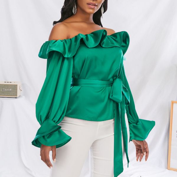 2021 women off shoulder blouses shirts ruffles with waist belt long lantern sleeves christmas spring new fashion lady bluas ie0u, White
2021 women off shoulder blouses shirts ruffles with waist belt long lantern sleeves christmas spring new fashion lady bluas ie0u, White