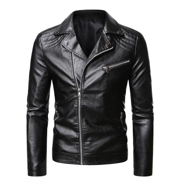 men's fur & faux leather clothing fashion slim fit zipper jacket solid casual moto biker coat men motorcycle, Black
men's fur & faux leather clothing fashion slim fit zipper jacket solid casual moto biker coat men motorcycle, Black