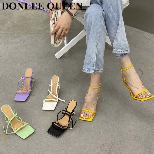 new fashion square toe high heel sandals women back strap slingback mule shoes party pumps spring 2021 brand metal chain sandal, Black
new fashion square toe high heel sandals women back strap slingback mule shoes party pumps spring 2021 brand metal chain sandal, Black