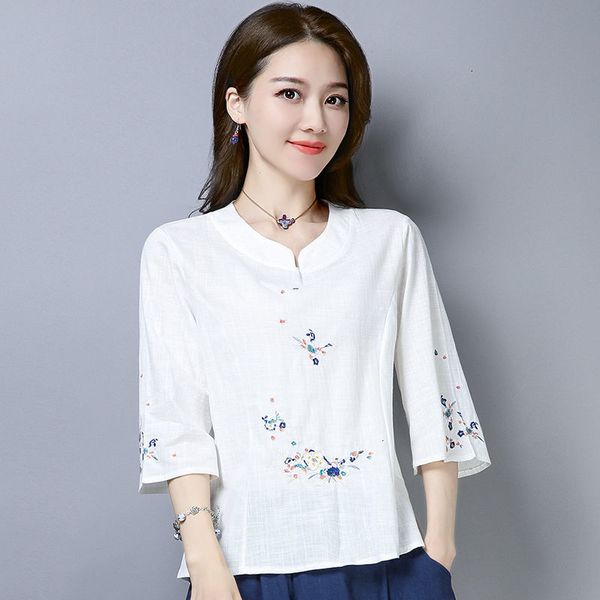 2021 new white t shirt cotton basic tshirt women 3/4 sleeve embroidery ethnic vinatge elegant ladies clothes summer casual cppi
2021 new white t shirt cotton basic tshirt women 3/4 sleeve embroidery ethnic vinatge elegant ladies clothes summer casual cppi