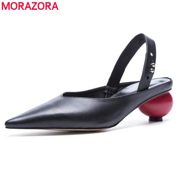 dress shoes morazora 2021 est fashion genuine leather women sandals pointed toe slingback mid heel party wedding white black
dress shoes morazora 2021 est fashion genuine leather women sandals pointed toe slingback mid heel party wedding white black