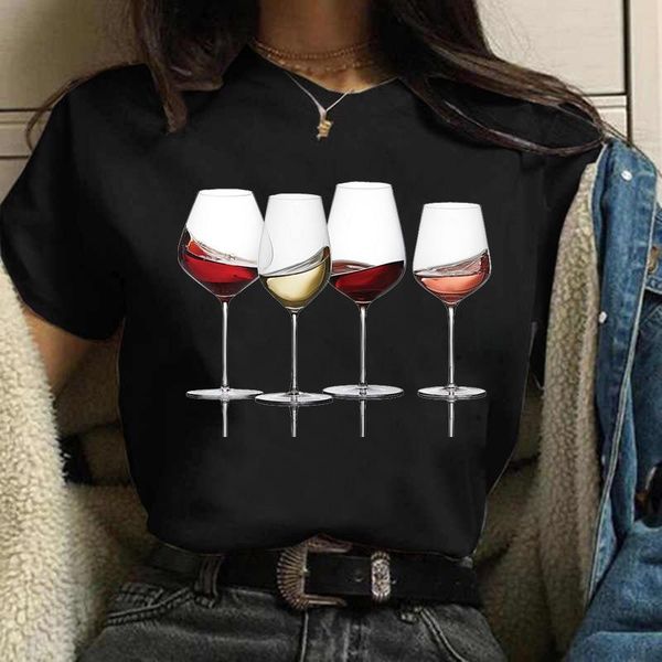 women's t-shirt female printed short sleeve tshirt lady yong girl tee wine glass women harajuku t shirt, White
women's t-shirt female printed short sleeve tshirt lady yong girl tee wine glass women harajuku t shirt, White