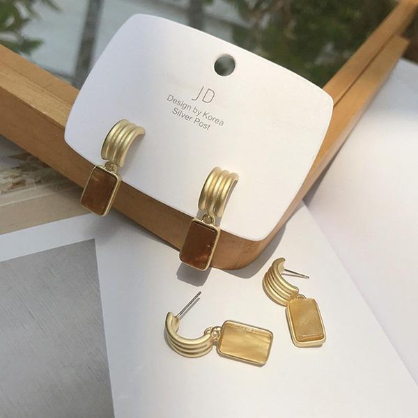 dangle & chandelier anti-allergy s925 sterling silver needle korean chic resin matte gold geometric square short drop earrings for women 202
dangle & chandelier anti-allergy s925 sterling silver needle korean chic resin matte gold geometric square short drop earrings for women 202