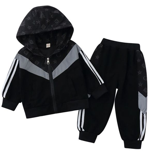 kids boys' autumn jacket set children teenages hooded coat and pants two-piece outfifts reflective tracksuit sports casual outwear 90-, White
kids boys' autumn jacket set children teenages hooded coat and pants two-piece outfifts reflective tracksuit sports casual outwear 90-, White