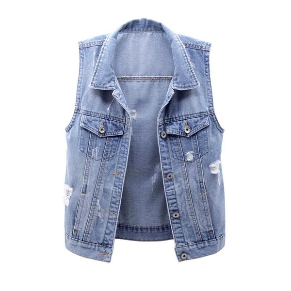 women's vests 2021 spring summer denim vest women fashion hole slim solid jeans short waistcoat sleeveless jacket ladies tide h303, Black;white
women's vests 2021 spring summer denim vest women fashion hole slim solid jeans short waistcoat sleeveless jacket ladies tide h303, Black;white