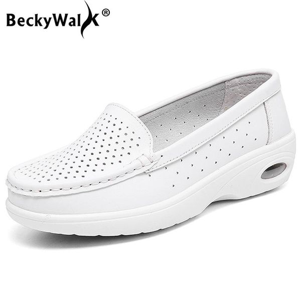 beckywalk white casual shoes woman comfortable wedge women shoes genuine leather female loafers lady zapatos mujer wsh2735, Black
beckywalk white casual shoes woman comfortable wedge women shoes genuine leather female loafers lady zapatos mujer wsh2735, Black