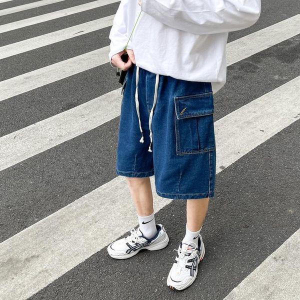 men's shorts denim good quality drawstring short jeans men straight cargo male light blue/black casual, White;black
men's shorts denim good quality drawstring short jeans men straight cargo male light blue/black casual, White;black