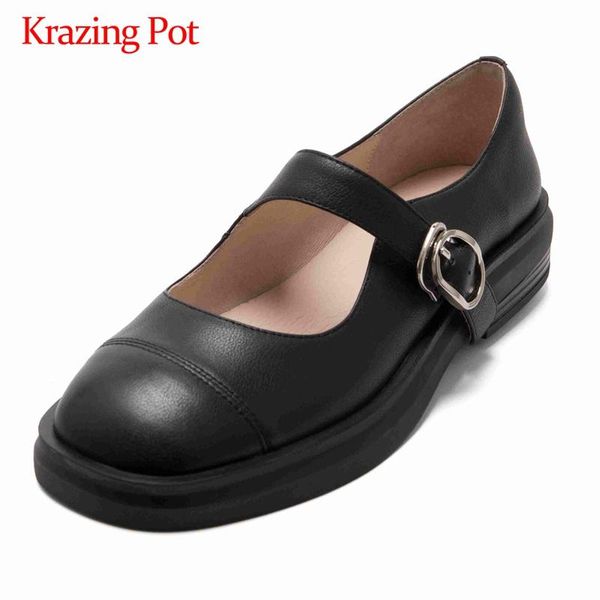 dress shoes krazing pot preppy style vintage all-match square toe thick med heel buckle straps young lady daily wear women pumps l77, Black
dress shoes krazing pot preppy style vintage all-match square toe thick med heel buckle straps young lady daily wear women pumps l77, Black