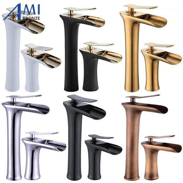 bathroom sink faucets amibronz waterfall basin faucet brass mixer cold tap white/chrome/black/antique 8882s1
bathroom sink faucets amibronz waterfall basin faucet brass mixer cold tap white/chrome/black/antique 8882s1