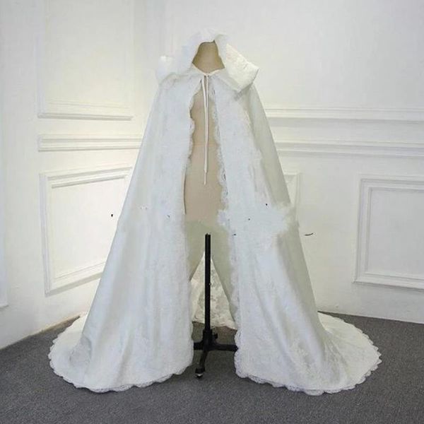 wraps & jackets wedding cape white lace applique satin hooded bridal cloak winter autumn warm jacket for accessories 2021
wraps & jackets wedding cape white lace applique satin hooded bridal cloak winter autumn warm jacket for accessories 2021
