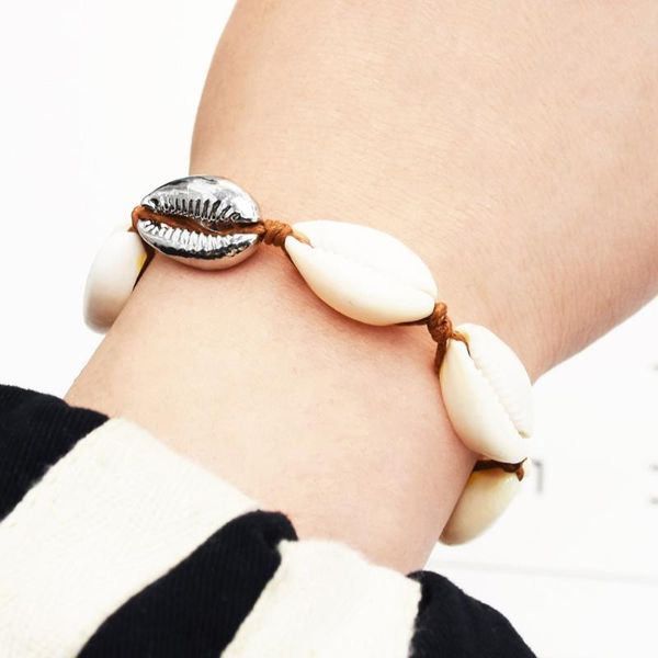 charm bracelets bohemian sea natural cowrie shell bracelet&bangles adjustable ethnic cuff wax rope chain women weaving anklet bracelet jewel, Golden;silver
charm bracelets bohemian sea natural cowrie shell bracelet&bangles adjustable ethnic cuff wax rope chain women weaving anklet bracelet jewel, Golden;silver
