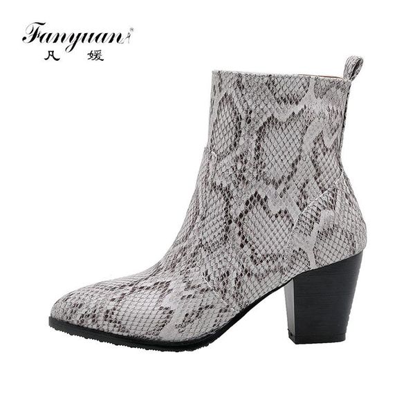 boots fanyuan 2021 winter arrival woman shoes serpent snakeskin printing women ankle motorcyle botas high heels, Black
boots fanyuan 2021 winter arrival woman shoes serpent snakeskin printing women ankle motorcyle botas high heels, Black