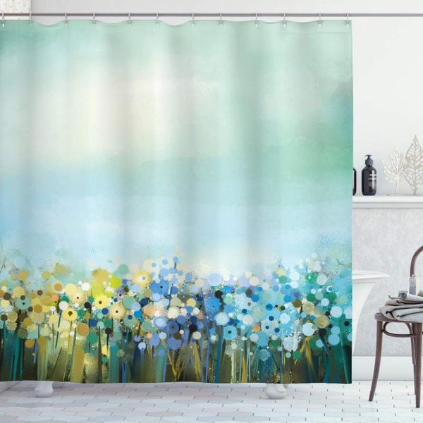 shower curtains flower curtain, aqua impressionist depiction of a field paint with blooms tranquil concept print, cloth fabric bathroom
shower curtains flower curtain, aqua impressionist depiction of a field paint with blooms tranquil concept print, cloth fabric bathroom