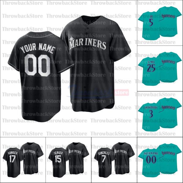 2021 players' weekend all black fashion seattle ryon healy jersey mitch haniger 34 felix hernandez kyle seager long jr omar narvaez, Blue;black
2021 players' weekend all black fashion seattle ryon healy jersey mitch haniger 34 felix hernandez kyle seager long jr omar narvaez, Blue;black