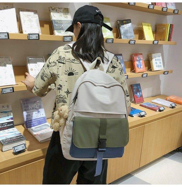 backpack college style matching color lock lovely girl students schoolbag literary simple versatile
backpack college style matching color lock lovely girl students schoolbag literary simple versatile