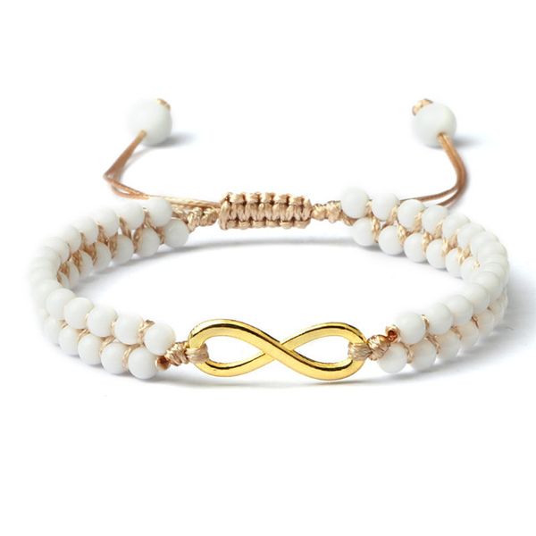 beaded, strands infinity braided adjustable bracelet 4mm natural stone white porcelain beaded friendship love couples bracelets fashion jewe, Black
beaded, strands infinity braided adjustable bracelet 4mm natural stone white porcelain beaded friendship love couples bracelets fashion jewe, Black