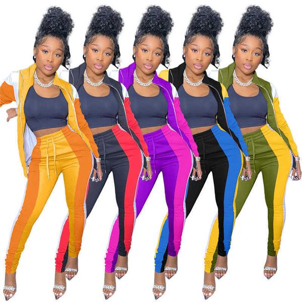 women's two piece pants lepal neck casual contrast color 2pcs set designer womens clo jwjg, White
women's two piece pants lepal neck casual contrast color 2pcs set designer womens clo jwjg, White