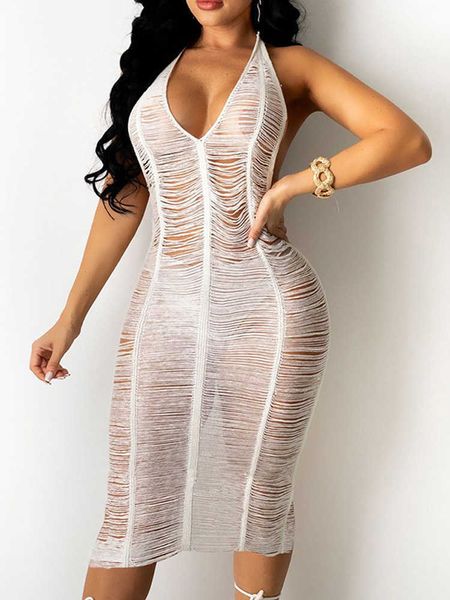 women fashion clubwear elegant halter backless dress sleeveless ruched see-through party club bodycon dress 210716, Black;gray
women fashion clubwear elegant halter backless dress sleeveless ruched see-through party club bodycon dress 210716, Black;gray