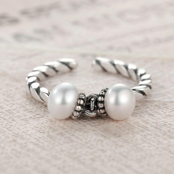 cluster rings double freshwater pearls 925 sterling silver for women open cuff adjustable woman tibetan engagement ring, Golden;silver
cluster rings double freshwater pearls 925 sterling silver for women open cuff adjustable woman tibetan engagement ring, Golden;silver