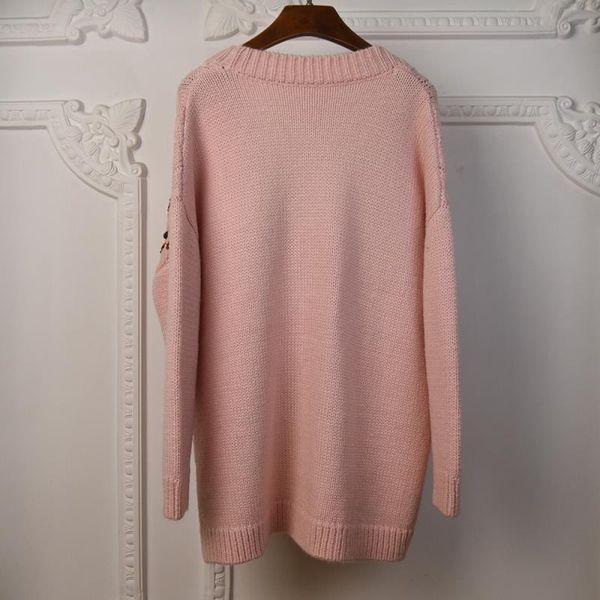 2021 sweater sleeve v sweaters milan 1212-1 sweater designer jacquard high women neck end long women's cardigan runway pghhl, Black
2021 sweater sleeve v sweaters milan 1212-1 sweater designer jacquard high women neck end long women's cardigan runway pghhl, Black