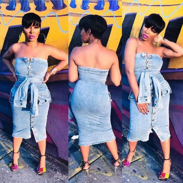 casual dresses wepbel fake two-piece retro tassels denim dress women sleeveless strapless bra high waist tie sleeve fashion summer, Black;gray
casual dresses wepbel fake two-piece retro tassels denim dress women sleeveless strapless bra high waist tie sleeve fashion summer, Black;gray
