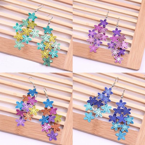 color matching small flowers earrings acrylic beaded metal personality dangle earring for woman boho summer beach party fashion jewelry, Silver
color matching small flowers earrings acrylic beaded metal personality dangle earring for woman boho summer beach party fashion jewelry, Silver