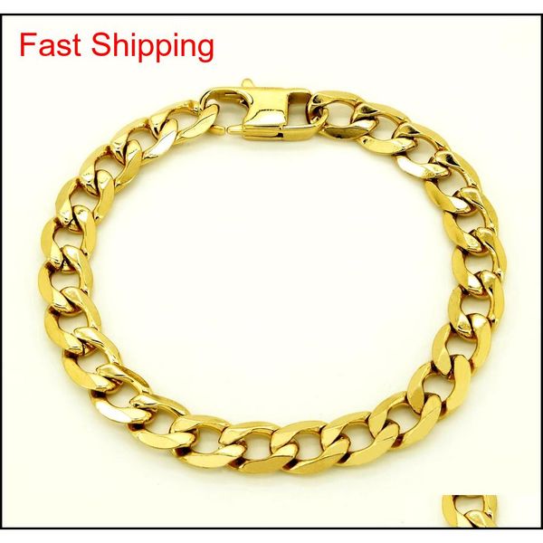 100% stainless steel bracelet men retro jewelry 18k gold plated t and co curb cuban chain 6/8/12 qyltqk beauty888, Black
100% stainless steel bracelet men retro jewelry 18k gold plated t and co curb cuban chain 6/8/12 qyltqk beauty888, Black