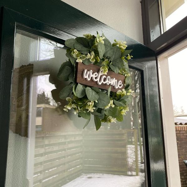 decorative flowers & wreaths 1pc welcome wreath decor door hanging garland ornament simulation leaf artificial plant ring for home garden pa
decorative flowers & wreaths 1pc welcome wreath decor door hanging garland ornament simulation leaf artificial plant ring for home garden pa