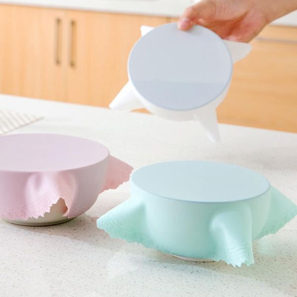 kitchen storage & organization grade silicone cover preservation lid high elastic container tool
kitchen storage & organization grade silicone cover preservation lid high elastic container tool