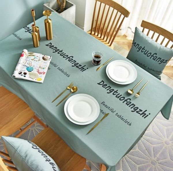 table cloth simple and modern tablecloth art cotton linen small fresh english words waterproof tea
table cloth simple and modern tablecloth art cotton linen small fresh english words waterproof tea