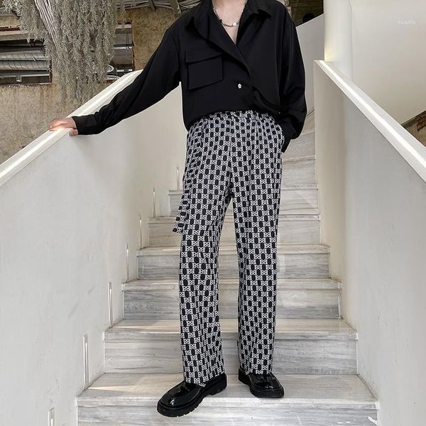 men's suits & blazers man blazer pant full printed casual suit pants male korean ins fashion streetwear handsome vintage straight trous, White;black
men's suits & blazers man blazer pant full printed casual suit pants male korean ins fashion streetwear handsome vintage straight trous, White;black