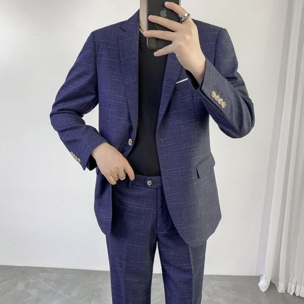 men's suits & blazers (jacket + pants )2021 male formal business plaid suit for fashion boutique slim bridegroom wedding dress 2-piece, White;black
men's suits & blazers (jacket + pants )2021 male formal business plaid suit for fashion boutique slim bridegroom wedding dress 2-piece, White;black