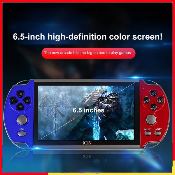 portable game players x16 6.5 inch video console built in 1000 games 8gb handheld double joystick hd screen controller spupport av output tf
portable game players x16 6.5 inch video console built in 1000 games 8gb handheld double joystick hd screen controller spupport av output tf