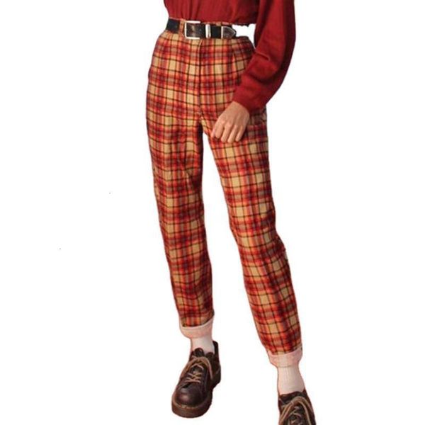 casual for slim waist new pants print plaid women in autumn / winter 2021, Black;gray
casual for slim waist new pants print plaid women in autumn / winter 2021, Black;gray