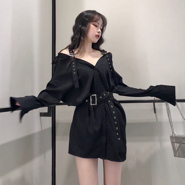 zawfl slash neck strapless shirt sashes design medium-long blouse dress chic long sleeve blusas 210525, White
zawfl slash neck strapless shirt sashes design medium-long blouse dress chic long sleeve blusas 210525, White