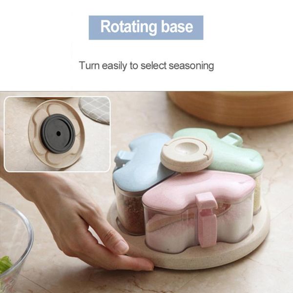 storage bottles & jars wheat straw rotating seasoning box kitchen supplies containers salt sugar bowl bottle set
storage bottles & jars wheat straw rotating seasoning box kitchen supplies containers salt sugar bowl bottle set